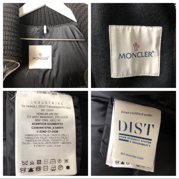 Moncler Acanthus Wool & Cashmere Coat Down - Picture 7 of 8